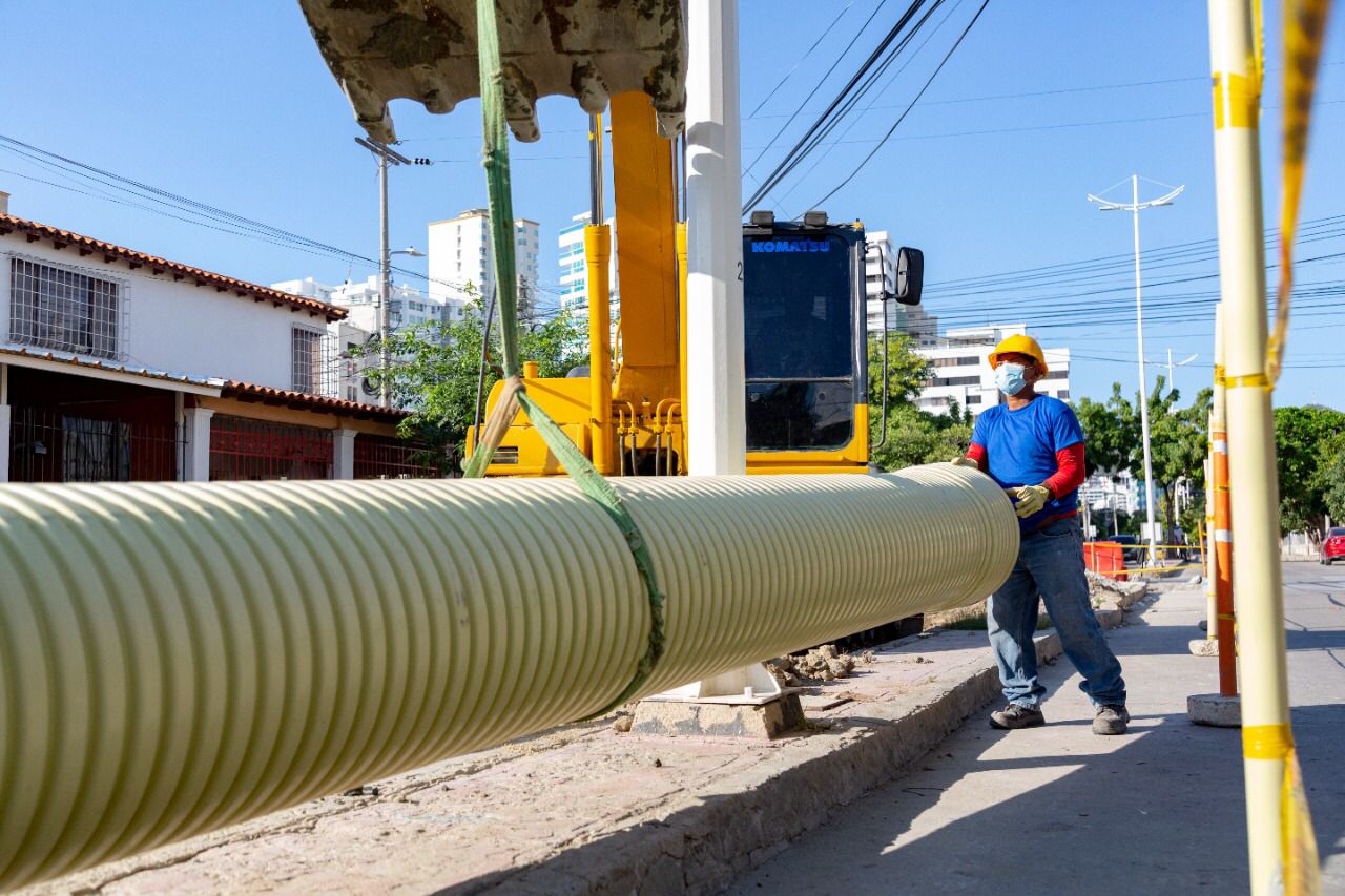 ESSMAR E.S.P. avanza en un 53% en las obras de reposición del colector Tamacá<br> ESSMAR E.S.P. avanza en un 53% en las obras de reposición del colector Tamacá<br>