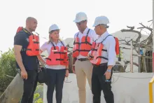 Con el propósito de monitorear las condiciones de las plantas de agua potable en la ciudad nuestro gerente Carlos Páez realizó un recorrido con la Alcaldesa Virna Johnson y todo nuestro equipo de la Essmar.