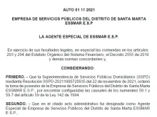 PUBLICACIÓN DEL AUTO 01 11 2021