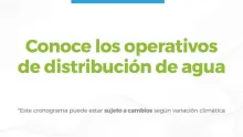 Operativo de distribución del mes de enero